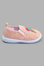 Load image into Gallery viewer, Redtag-Pale-Pink-Ice-Cream-Trim-Pump-Colour:Pink,-Filter:Girls-Footwear-(1-to-3-Yrs),-ING-Trainers,-New-In,-New-In-ING-FOO,-Non-Sale,-S22B,-Section:Kidswear-Infant-Girls-1 to 3 Years
