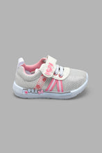 Load image into Gallery viewer, Redtag-White-Bow-Trim-Pump-Colour:White,-Filter:Girls-Footwear-(1-to-3-Yrs),-ING-Trainers,-New-In,-New-In-ING-FOO,-Non-Sale,-S22A,-Section:Kidswear-Infant-Girls-1 to 3 Years
