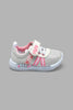 Redtag-White-Bow-Trim-Pump-Colour:White,-Filter:Girls-Footwear-(1-to-3-Yrs),-ING-Trainers,-New-In,-New-In-ING-FOO,-Non-Sale,-S22A,-Section:Kidswear-Infant-Girls-1 to 3 Years