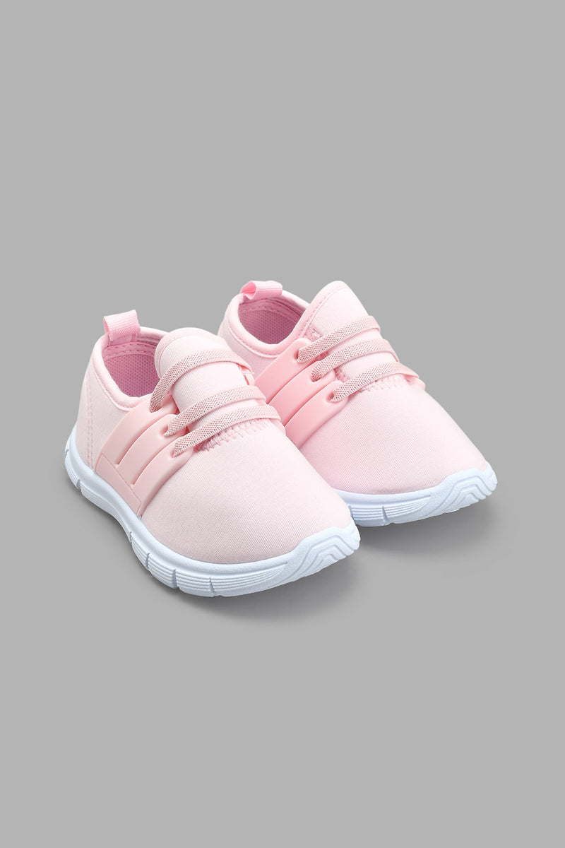 Redtag-Pale-Pink-Slip-On-Pump-Colour:Pink,-Filter:Girls-Footwear-(1-to-3-Yrs),-ING-Trainers,-New-In,-New-In-ING-FOO,-Non-Sale,-S22A,-Section:Kidswear-Infant-Girls-1 to 3 Years