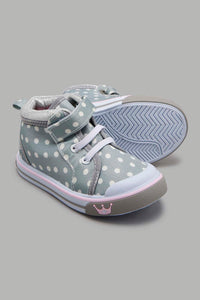 Redtag-Grey-High-Top-Pump-Colour:Grey,-Filter:Girls-Footwear-(1-to-3-Yrs),-ING-Trainers,-New-In,-New-In-ING-FOO,-Non-Sale,-S22A,-Section:Kidswear-Infant-Girls-1 to 3 Years