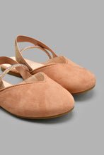 Load image into Gallery viewer, Redtag-Tan-Diamante-Trim-Mule-Colour:Tan,-Filter:Girls-Footwear-(3-to-5-Yrs),-GIR-Casual-Shoes,-New-In,-New-In-GIR-FOO,-Non-Sale,-S22A,-Section:Kidswear-Girls-3 to 5 Years
