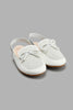 Redtag-White-Bow-Trim-Mule-Colour:White,-Filter:Girls-Footwear-(3-to-5-Yrs),-GIR-Casual-Shoes,-New-In,-New-In-GIR-FOO,-Non-Sale,-S22A,-Section:Kidswear-Girls-3 to 5 Years