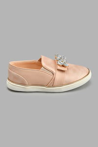 Redtag-Pale-Pink-Diamante-Trim-Plimsolls-Colour:Pink,-Filter:Girls-Footwear-(3-to-5-Yrs),-GIR-Casual-Shoes,-New-In,-New-In-GIR-FOO,-Non-Sale,-S22A,-Section:Kidswear-Girls-3 to 5 Years