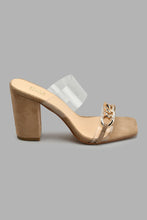 Load image into Gallery viewer, Redtag-Taupe-Vinyl-Chain-Mule-Colour:Taupe,-Filter:Women&#39;s-Footwear,-New-In,-New-In-Women-FOO,-Non-Sale,-S22A,-Section:Women,-Women-Casual-Sandals-Women&#39;s-
