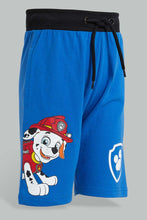 تنزيل الصورة على معرض الصور، Redtag-Blue-Paw-Patrol-Elasticated-Waist-Short-Active-Shorts-Boys-2 to 8 Years
