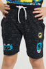 Redtag-Charcoal-Batman-Elasticated-Waist-Short-Active-Shorts-Boys-2 to 8 Years