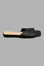 Load image into Gallery viewer, Redtag-Black-Weave-Mule-Colour:Black,-Filter:Women&#39;s-Footwear,-New-In,-New-In-Women-FOO,-Non-Sale,-S22A,-Section:Women,-Women-Casual-Sandals-Women&#39;s-
