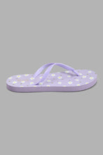 Load image into Gallery viewer, Redtag-Pale-Pink-Floral-Print-Flip-Flop-Flip-Flops-Senior-Girls-5 to 14 Years
