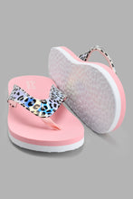 تنزيل الصورة على معرض الصور، Redtag-Pale-Pink-Leopard-Print-Flip-Flop-Flip-Flops-Senior-Girls-5 to 14 Years
