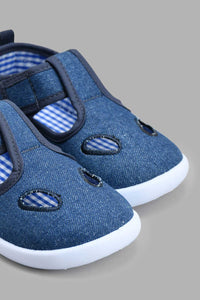 Redtag-Denim-Velcro-Strap-Pump-Pumps-Infant-Boys-1 to 3 Years