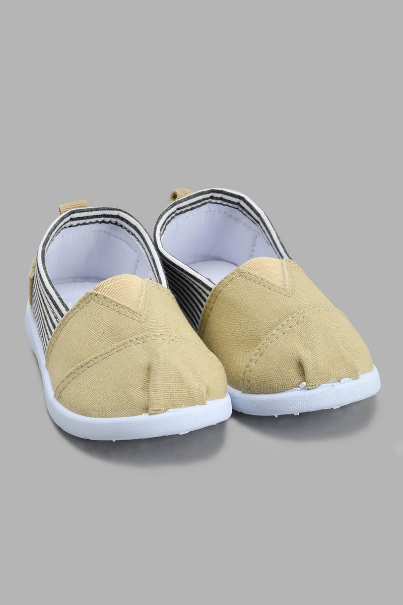 Redtag-Beige-Slip-On-Pump-Pumps-Infant-Boys-1 to 3 Years