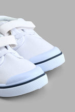 Load image into Gallery viewer, Redtag-White-Velcro-Strap-Pump-Colour:White,-Filter:Boys-Footwear-(1-to-3-Yrs),-INB-Trainers,-New-In,-New-In-INB-FOO,-Non-Sale,-S22B,-Section:Kidswear-Infant-Boys-1 to 3 Years
