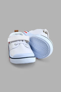 Redtag-White-Velcro-Strap-Pump-Colour:White,-Filter:Boys-Footwear-(1-to-3-Yrs),-INB-Trainers,-New-In,-New-In-INB-FOO,-Non-Sale,-S22B,-Section:Kidswear-Infant-Boys-1 to 3 Years