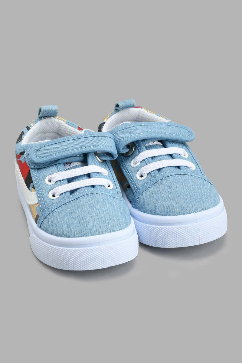 Redtag-Denim-Velcro-Strap-Pump-Pumps-Infant-Boys-1 to 3 Years