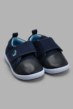 Load image into Gallery viewer, Redtag-Navy-Velcro-Strap-Pump-Pumps-Infant-Boys-1 to 3 Years
