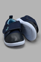 Load image into Gallery viewer, Redtag-Navy-Velcro-Strap-Pump-Pumps-Infant-Boys-1 to 3 Years
