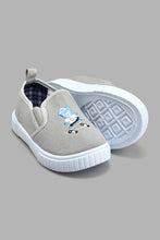 Load image into Gallery viewer, Redtag-Pale-Grey-Pump-Colour:Grey,-Filter:Boys-Footwear-(1-to-3-Yrs),-INB-Trainers,-New-In,-New-In-INB-FOO,-Non-Sale,-S22A,-Section:Kidswear-Infant-Boys-1 to 3 Years
