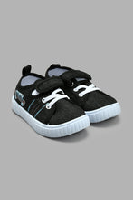 Load image into Gallery viewer, Redtag-Black-Velcro-Strap-Pump-Colour:Black,-Filter:Boys-Footwear-(1-to-3-Yrs),-INB-Trainers,-New-In,-New-In-INB-FOO,-Non-Sale,-S22A,-Section:Kidswear-Infant-Boys-1 to 3 Years
