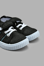 Load image into Gallery viewer, Redtag-Black-Velcro-Strap-Pump-Colour:Black,-Filter:Boys-Footwear-(1-to-3-Yrs),-INB-Trainers,-New-In,-New-In-INB-FOO,-Non-Sale,-S22A,-Section:Kidswear-Infant-Boys-1 to 3 Years
