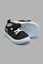 Load image into Gallery viewer, Redtag-Black-Velcro-Strap-Pump-Colour:Black,-Filter:Boys-Footwear-(1-to-3-Yrs),-INB-Trainers,-New-In,-New-In-INB-FOO,-Non-Sale,-S22A,-Section:Kidswear-Infant-Boys-1 to 3 Years
