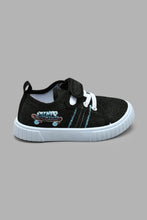 Load image into Gallery viewer, Redtag-Black-Velcro-Strap-Pump-Colour:Black,-Filter:Boys-Footwear-(1-to-3-Yrs),-INB-Trainers,-New-In,-New-In-INB-FOO,-Non-Sale,-S22A,-Section:Kidswear-Infant-Boys-1 to 3 Years
