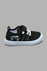 Redtag-Black-Velcro-Strap-Pump-Colour:Black,-Filter:Boys-Footwear-(1-to-3-Yrs),-INB-Trainers,-New-In,-New-In-INB-FOO,-Non-Sale,-S22A,-Section:Kidswear-Infant-Boys-1 to 3 Years