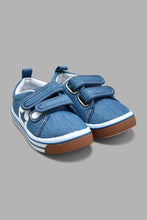 Load image into Gallery viewer, Redtag-Denim-Velcro-Strap-Pump-Colour:Denim,-Filter:Boys-Footwear-(1-to-3-Yrs),-INB-Trainers,-New-In,-New-In-INB-FOO,-Non-Sale,-S22A,-Section:Kidswear-Infant-Boys-1 to 3 Years
