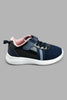 Redtag-Navy-Glitter-Trim-Trainer-Colour:Navy,-Filter:Girls-Footwear-(3-to-5-Yrs),-GIR-Trainers,-New-In,-New-In-GIR-FOO,-Non-Sale,-S22A,-Section:Kidswear-Girls-3 to 5 Years