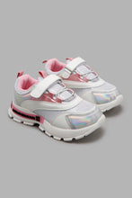 Load image into Gallery viewer, White And Pink Velcro Chunky Sneaker
