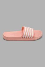 Load image into Gallery viewer, Redtag-Pink-Stripe-Slide-Sliders-Senior-Girls-5 to 14 Years
