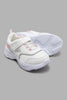 Redtag-White-Velcro-Strap-Sneaker-Colour:White,-Filter:Girls-Footwear-(3-to-5-Yrs),-GIR-Trainers,-New-In,-New-In-GIR-FOO,-Non-Sale,-S22A,-Section:Kidswear-Girls-3 to 5 Years