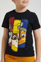 تنزيل الصورة على معرض الصور، Redtag-Black-Paw-Patrol-T-Shirt-All-Over-Prints-Boys-2 to 8 Years
