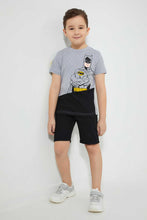 تنزيل الصورة على معرض الصور، Redtag-Grey-Batman-T-Shirt-All-Over-Prints-Boys-2 to 8 Years
