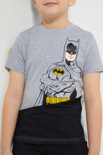 تنزيل الصورة على معرض الصور، Redtag-Grey-Batman-T-Shirt-All-Over-Prints-Boys-2 to 8 Years
