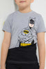 Redtag-Grey-Batman-T-Shirt-All-Over-Prints-Boys-2 to 8 Years