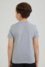 تنزيل الصورة على معرض الصور، Redtag-Grey-Batman-T-Shirt-All-Over-Prints-Boys-2 to 8 Years
