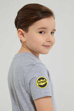 تنزيل الصورة على معرض الصور، Redtag-Grey-Batman-T-Shirt-All-Over-Prints-Boys-2 to 8 Years
