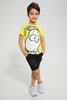 Redtag-Yellow-Snoopy-T-Shirt-All-Over-Prints-Boys-2 to 8 Years