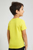 Redtag-Yellow-Snoopy-T-Shirt-All-Over-Prints-Boys-2 to 8 Years