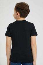 تنزيل الصورة على معرض الصور، Redtag-Black-Superman-Pocket-T-Shirt-All-Over-Prints-Boys-2 to 8 Years
