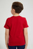 Redtag-Red-Looney-Tunes-Pocket-T-Shirt-All-Over-Prints-Boys-2 to 8 Years