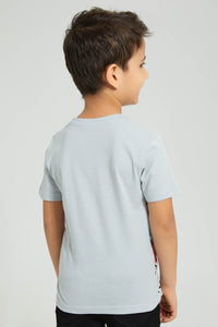 Redtag-Grey-Dino-Digger-Graphic-T-Shirt-Boys-T-Shirts,-Colour:Grey,-Filter:Boys-(2-to-8-Yrs),-New-In,-New-In-BOY,-Non-Sale,-S22B,-Section:Kidswear,-TBL-Boys-2 to 8 Years