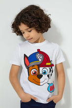 تنزيل الصورة على معرض الصور، Redtag-White-Pow-Patrol-Print-T-Shirt-Character-Boys-2 to 8 Years
