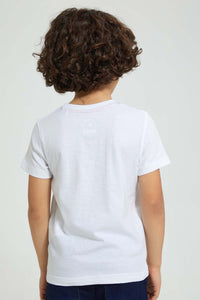 Redtag-White-Pow-Patrol-Print-T-Shirt-Character-Boys-2 to 8 Years