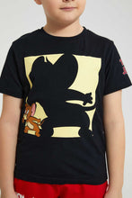 تنزيل الصورة على معرض الصور، Redtag-Black-Jerry-Print-T-Shirt-All-Over-Prints-Boys-2 to 8 Years
