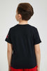 Redtag-Black-Jerry-Print-T-Shirt-All-Over-Prints-Boys-2 to 8 Years