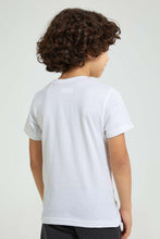 تنزيل الصورة على معرض الصور، Redtag-White-Spiderman-T-Shirt-Character-Boys-2 to 8 Years
