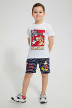 تنزيل الصورة على معرض الصور، Redtag-White-Tom-And-Jerry-T-Shirt-All-Over-Prints-Boys-2 to 8 Years
