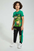 تنزيل الصورة على معرض الصور، Redtag-Green-Turtles-T-Shirt-Character-Boys-2 to 8 Years
